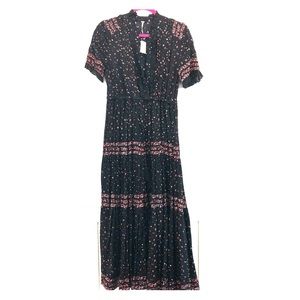 Floral Black Maxi Dress